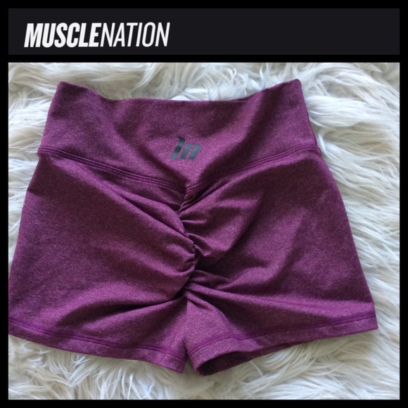 NWOT Muscle Nation Signature Scrunch Booty Shorts - Picture 7 of 9